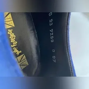 Shoes | Vintage 9s Blue Suede Leather Creepers By Kickass  display picture 1